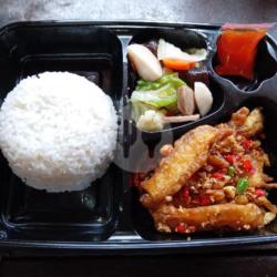 Paket Nasi Capcay Tofu Cabe Garam