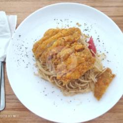 Battered Dory W/ Spaghetti Aglio Olio