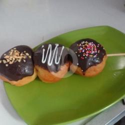 Donat Sate Topping Coklat