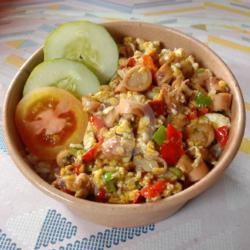 Cumi Asin Telor Orak-arik (rice Bowl)