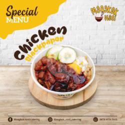 Mangkok Nasi Ayam Blackpapper   Es Teh