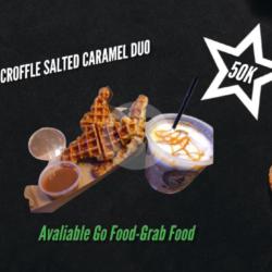 Croffle Salted Caramel Duo