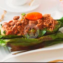 Nasi Bakar Rendang Daging