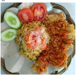 Geprek Telur Mie Goreng Nasi