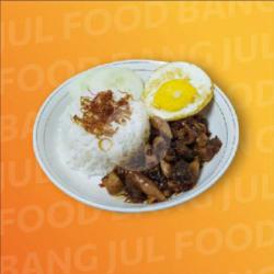 Nasi Cumi Gongso Plus Telor
