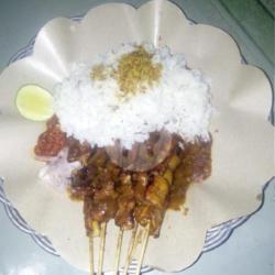 Sate Kelapa   Nasi