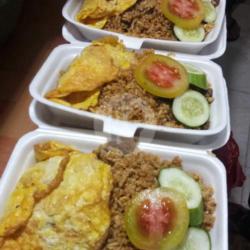Nasgor Kambing Telor Pisah