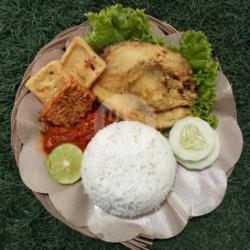 Nasi Ikan Sunu Goreng Tepung