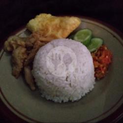 Nasi Telur Penyet Jamur Crispy