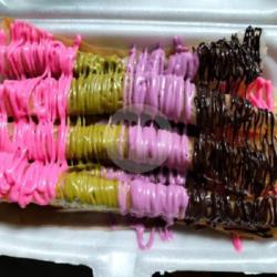 Banana Roll Toping Chocolate Avocado Strawberry Taro