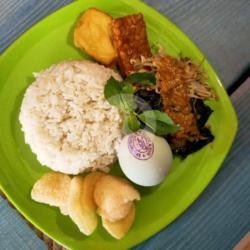 Nasi Pecel   Telor Asin