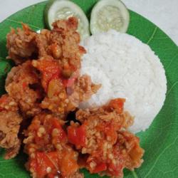 Nasi Jamur Geprek