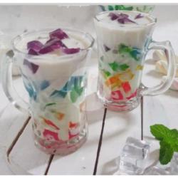 Es Puding Susu Pelangi Minicafe