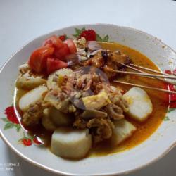 Lontong Gule   Sate 5 Tusuk