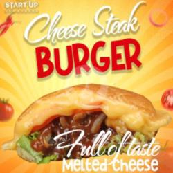 Cheese Steak Burger Pedas