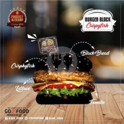 Black Burger Crispy Fish