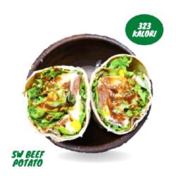 Beef Potato Salad Wrap (323 Kalori)