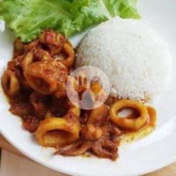 Cumi Balado Dan Nasi