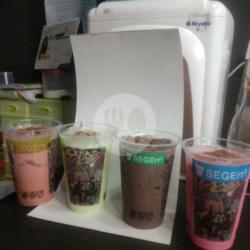 Choco Creamy, Pink Lava, Choco Taro, Dan Peppermint