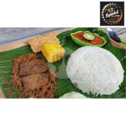 Nasi Gepuk Komplit