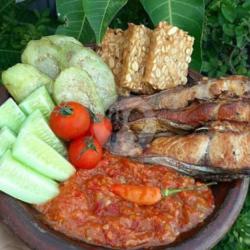 Nasi Penyetan Panggangan   Tahu   Tempe   Terong