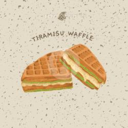 Waffle Tiramisu