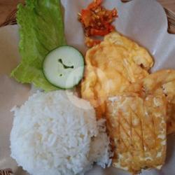 Telor Tahu Tempe Penyet   Nasi