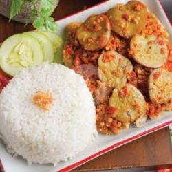 Pecel Ayam Geprek   Jengkol