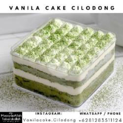 Matcha Tiramisu Regular Dessert Box - Vanila Cake Cilodong - Raudhah Food House