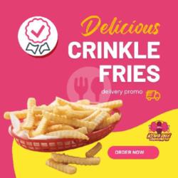 French Fries Crinkle With Chili Saos