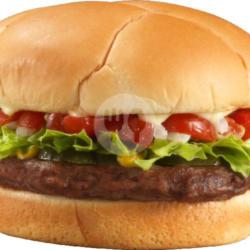 Burger Telur Sosis Crispy   Keju Parut