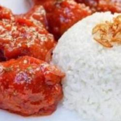 Nasi Chicken Wing Spicy   Sambal