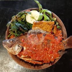 Ikan Nila Penyet   Nasi