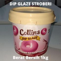 Collins Dip Glaze Stroberi 1kg