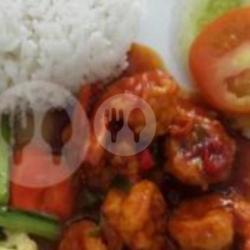 Udang Goreng Rica-rica   Nasi