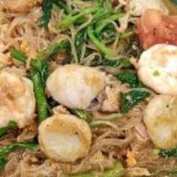 Bihun Kangkung Belacan Telur