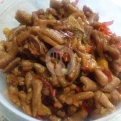 Krengsengan Usus Tahu Tempe Tanpa Nasi