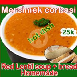 Mercimek Corbasi-red Lentil Soup (vegie-vegan)