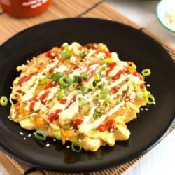 Okonomiyaki ( Paket D ) Sosis,keju,telur