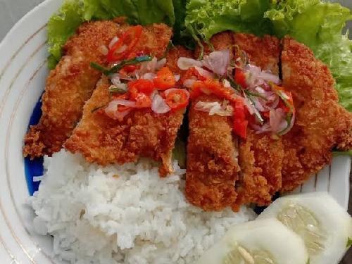 Chicken Katsu bu KhusnuL, Jln. Rengas Bandung DpnWarung