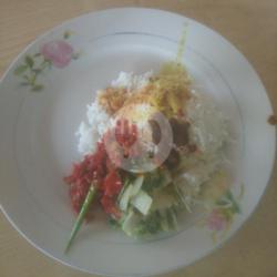 Nasi Kuah, Sayur Dan Cabe Lengkap