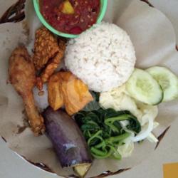 Tempong Ayam Cetar   Nasi