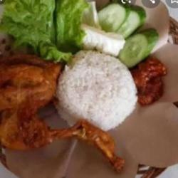 Paket Pecel Ayam Paha ( Sambel Mercon)