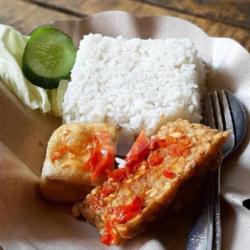 Nasi Geprek Tahu Tempe