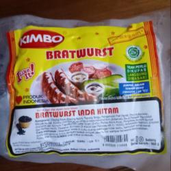 Sosis Kimbo Bratwurst Lada Hitam Berat 500g Isi 10 Batang