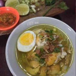 Soto Ayam Plus Krupuk Udang