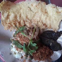 Nasi Pecel Paru Tempe Tepung