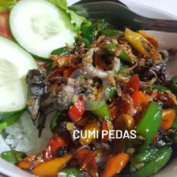 Nasi Cumi Pedas