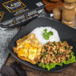 Basil Pork With Rice And Egg