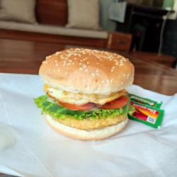 Chicken Cheese Egg Burger